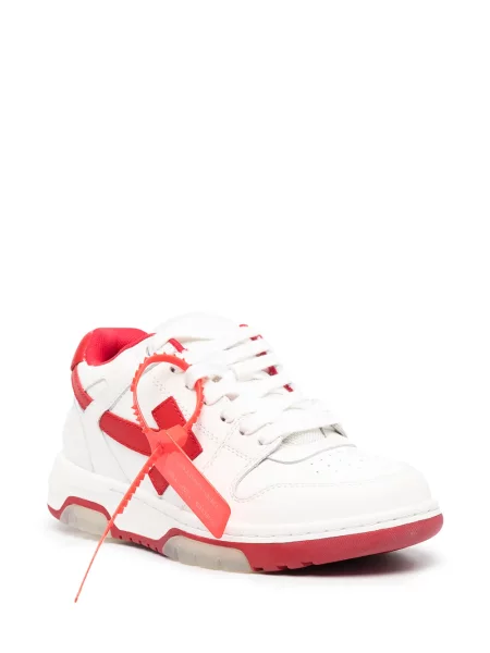 Sneakerși Off-white business alb