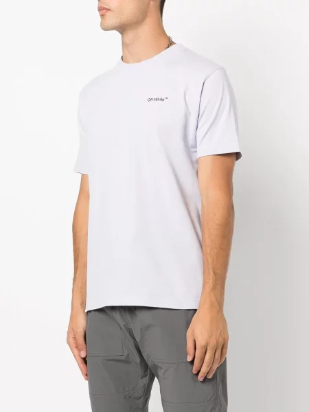 Majica Off-white s printom bijela