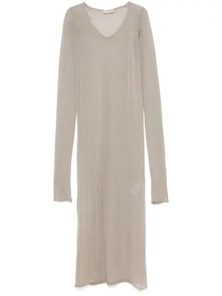 Rochie midi Mrz până la genunchi de costum auriu