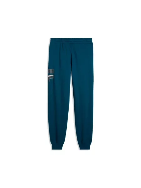 Pantaloni sport Puma cu autograf verde