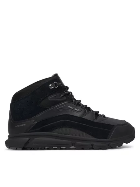 Tommy Hilfiger WP MIX CHUKKA RUNNER sneakers pánske čierna
