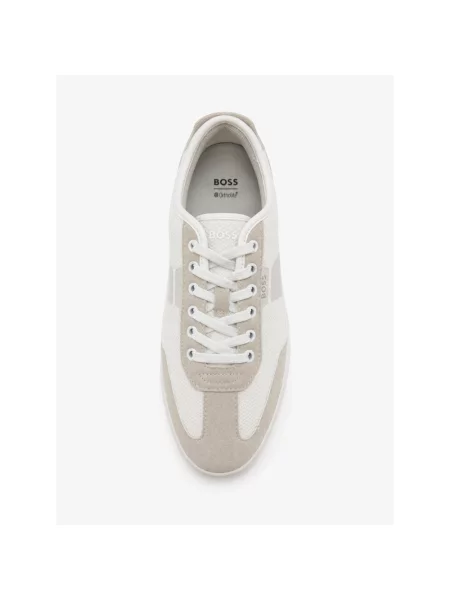 Sneakersy Boss zamszowe beżowe
