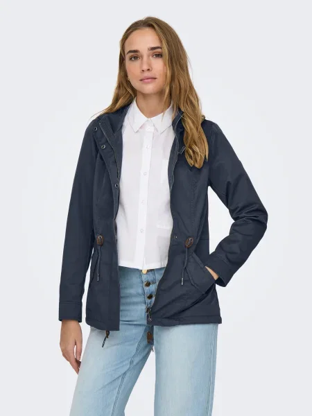 ONLY Prechodná parka ONLLORCA tmavomodrá modrá