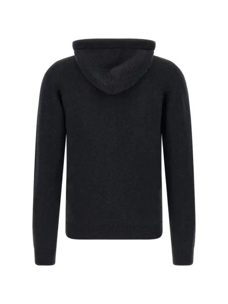 Hoodie Roberto Collina με κουκούλα με κορδόνι μαύρο