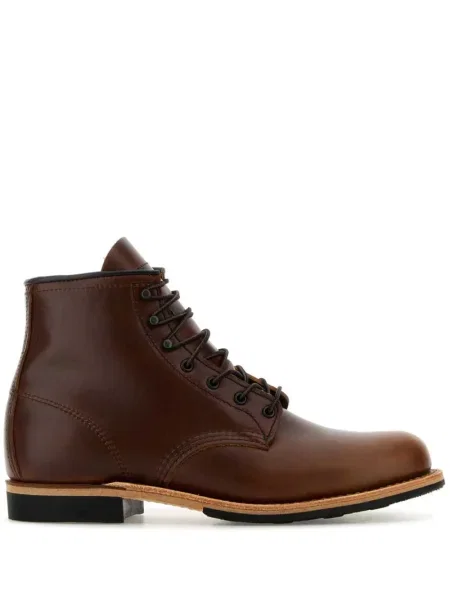 Cizme scurte Red Wing Shoes din piele roșu