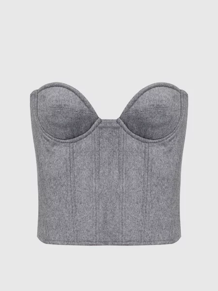 Корсетний топ Rokh сірий