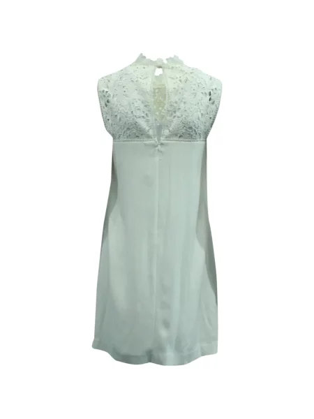 Rochie mini Theory fără mâneci din dantelă alb