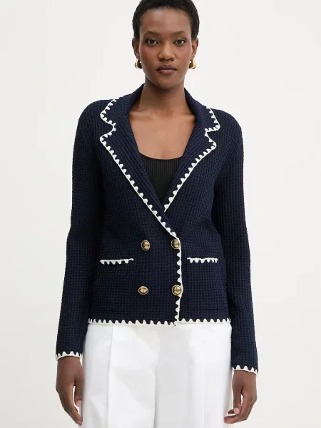 Luisa Spagnoli sacou cu două rânduri de pentru femei cu vâscoză Cosmica