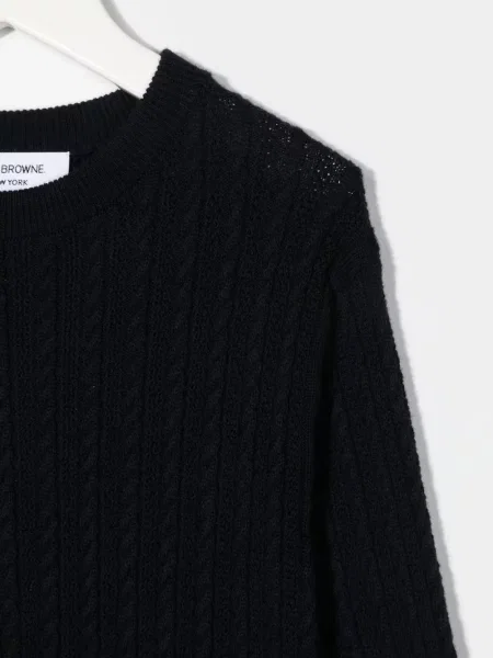 Sweter dziecięcy Thom Browne czarny