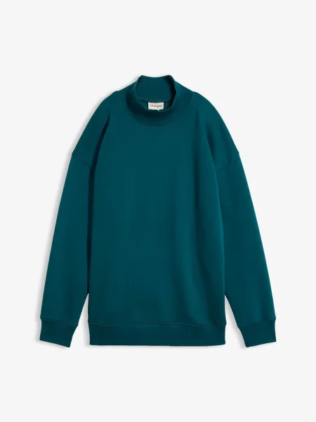 Bluza z golfem niebieska