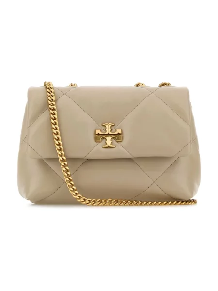 Torebka Tory Burch skórzana szara