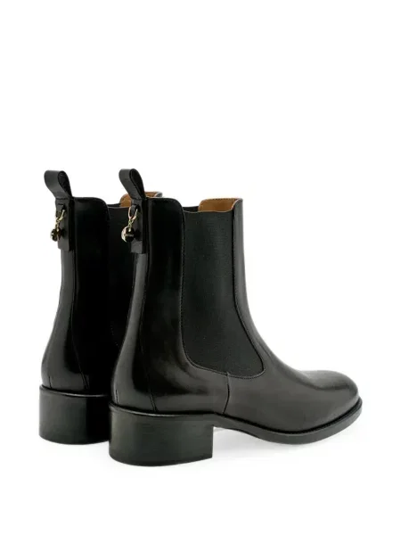 Botine chelsea Lottusse din piele negru