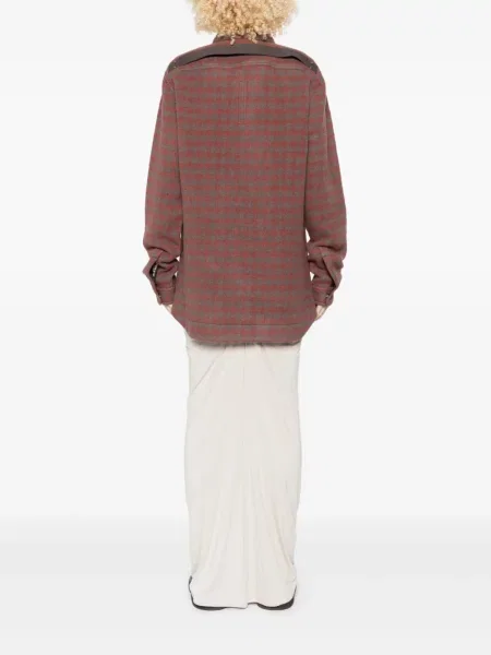 Cămașă Rick Owens în carouri roșu