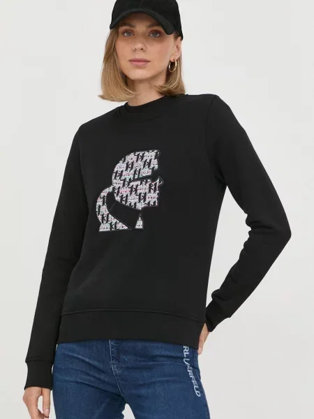 Bluză Karl Lagerfeld negru