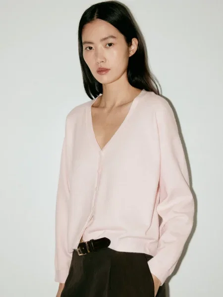 Кардиган Mango розовый