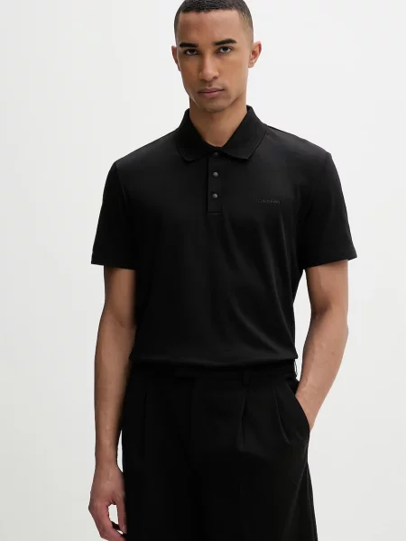 Tricou polo Calvin Klein negru