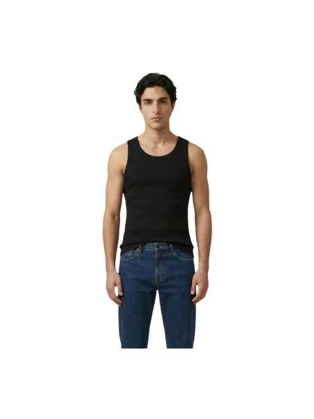 Calvin Klein Jeans Rib Badge Tank Black L czarne