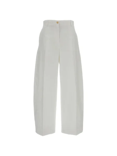 Pantaloni Alberto Biani cu picior lat alb