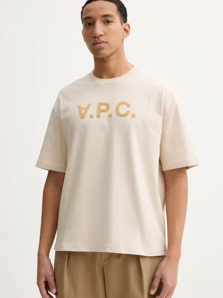A.P.C. tricou din T-SHIRT AMPLE MANCHES COURTES VPC bej