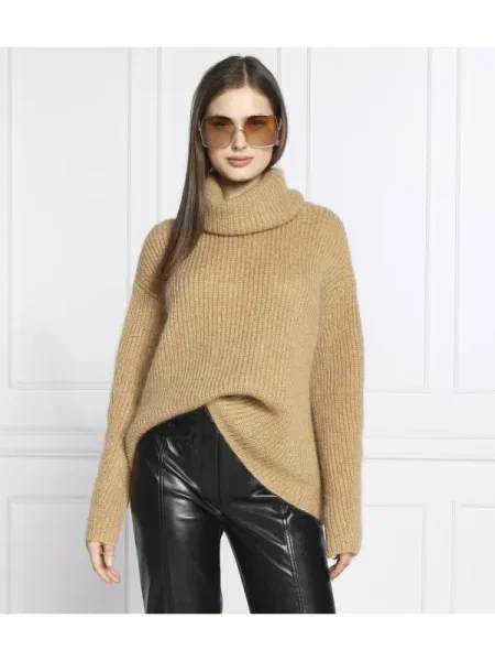 Pulover Boss Black de lână negru