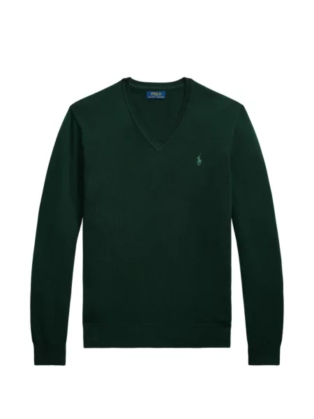 Tricou polo Polo Ralph Lauren cu glugă cu blană cu broderie roșu