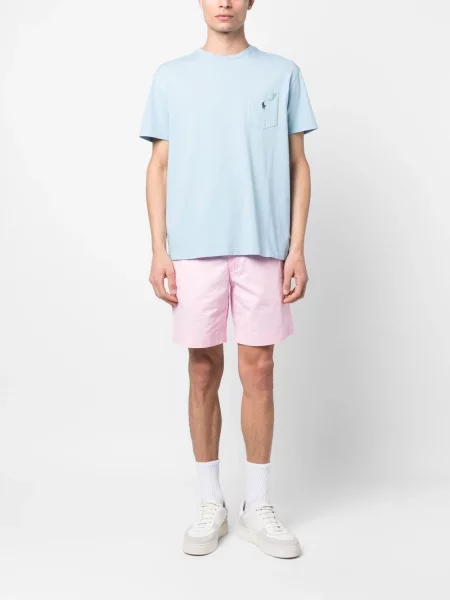 Klasický spodní díl plavek Polo Ralph Lauren s náprsními kapsami se stahovací šňůrkou modrý