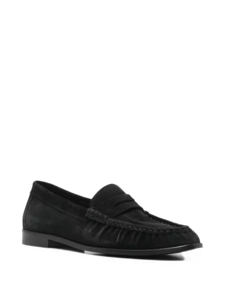 Pantofi loafer Poeve din piele de căprioară negru