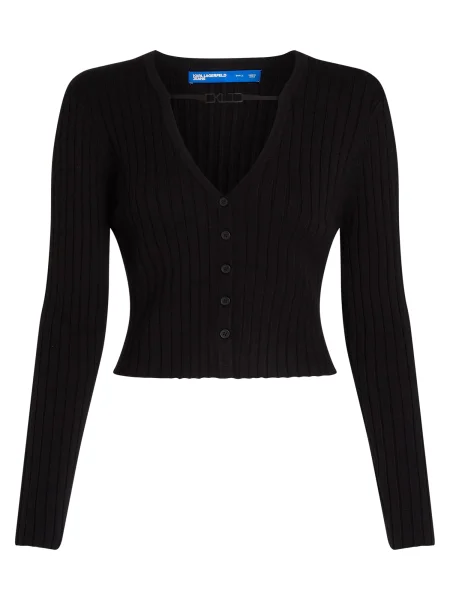 KARL LAGERFELD JEANS Geacă tricotată negru