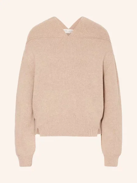 Victoria Beckham Sweter Z Dodatkiem Kaszmiru beige beżowy