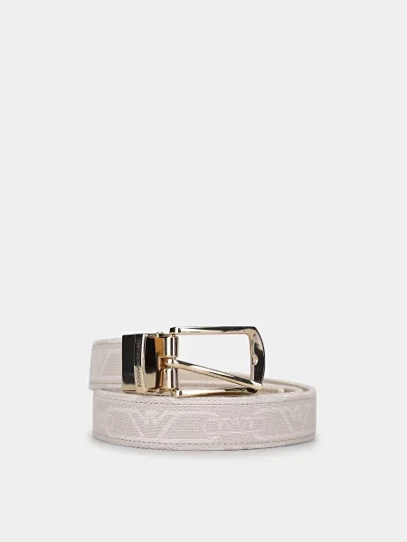Ремінь Emporio Armani з ремінцями бежевий