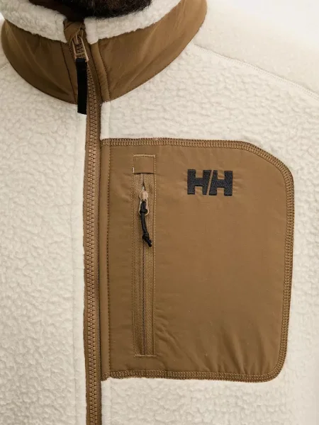 Флисовый однотонный свитер Helly Hansen бежевый