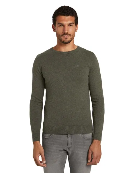 TOM TAILOR Pulover închis verde