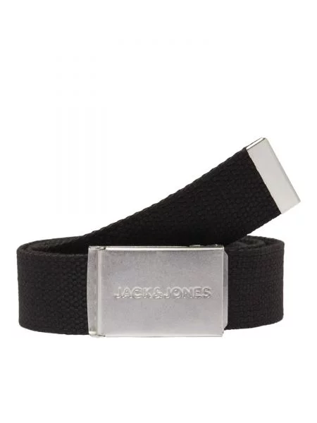 JACK & JONES Curea / argintiu negru