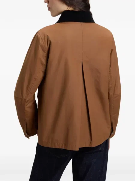 Gulerat ceruit geacă Woolrich de catifea cord maro