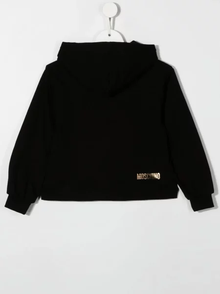 Bluza z kapturem dziecięca Moschino czarna