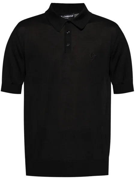 Polo Dolce & Gabbana cu broderie negru