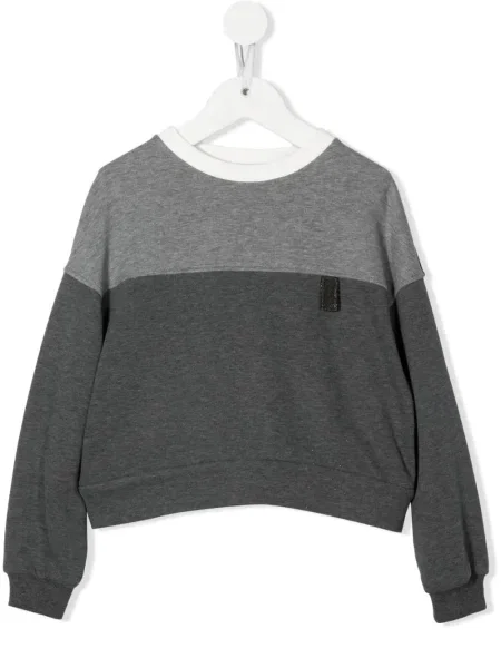 Bluza dziecięca Brunello Cucinelli szara