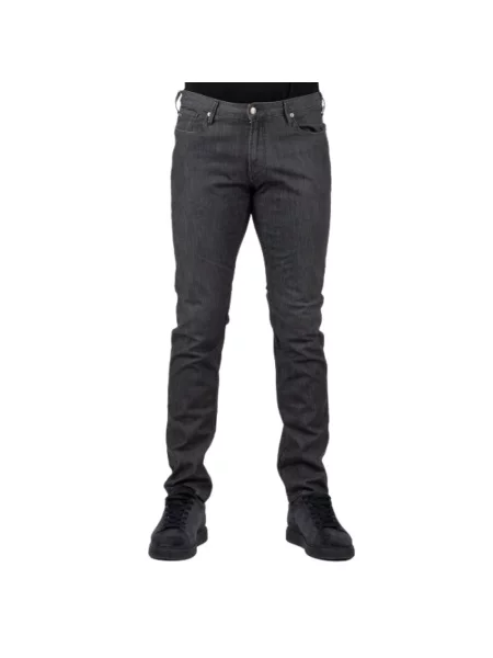 Jeansy Emporio Armani ze stretchu szare