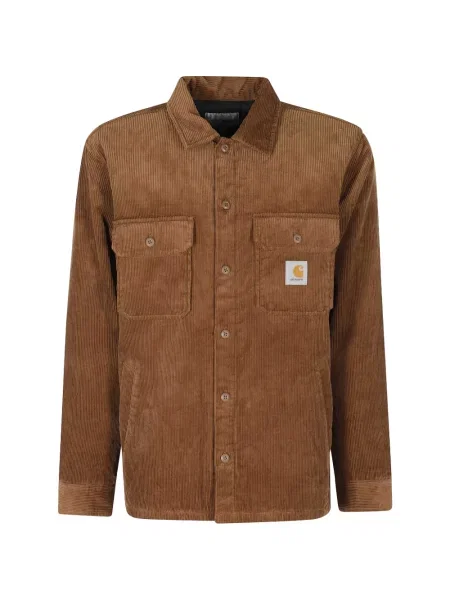 Geacă Carhartt Wip de catifea cord maro