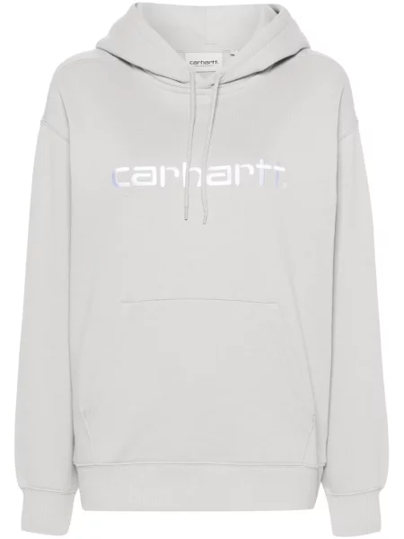 Hanorac cu glugă Carhartt Wip cu broderie cu glugă gri
