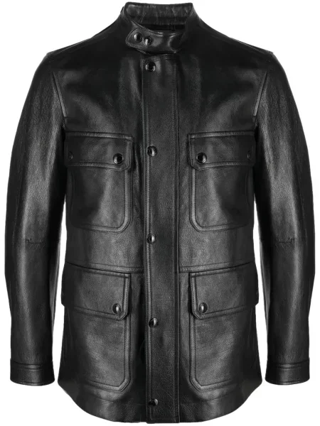 Geanta de piele Tom Ford negru