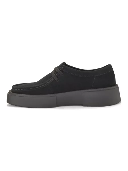 Półbuty Clarks zamszowe czarne