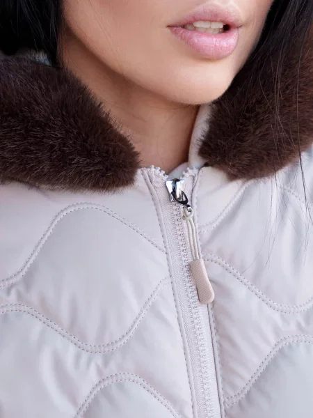 Jadone Fashion Зимова куртка Kurtka_Ember_bejevij Поліестер/нейлон бежевий