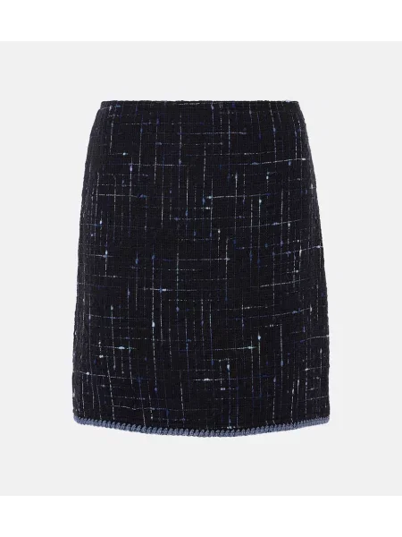 Fustă Etro din tweed albastru