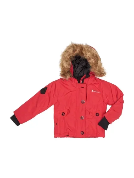 Parka narciarska dla dziewczynki Peak Mountain Galava czerwona