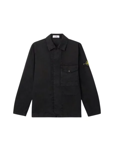 Kurtka koszulowa Stone Island z kamieniami czarna