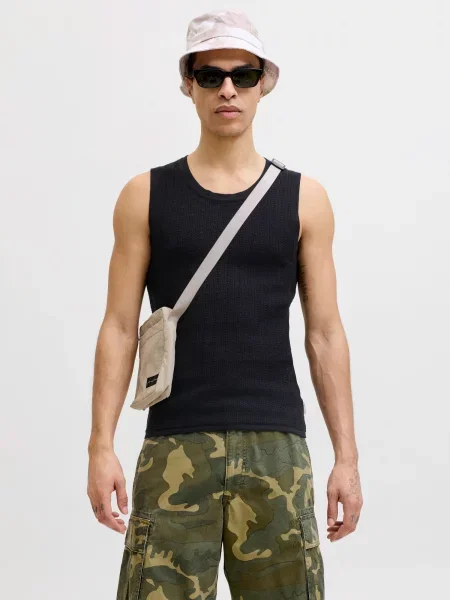 JACK & JONES Pulover JORMenton' negru
