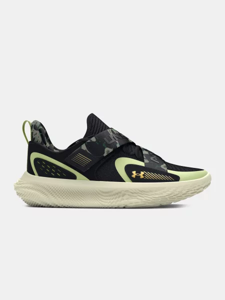 Basketbalové topánky Under Armour Flow Futr X 4 Camo black/retro green/metallic gold čierna
