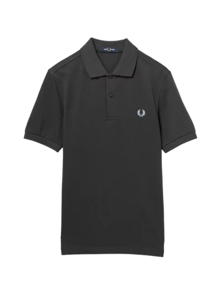 Tricou polo Fred Perry cu broderie gri