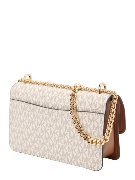 MICHAEL Michael Kors Geantă de umăr maro coniac / grej / alb murdar bej